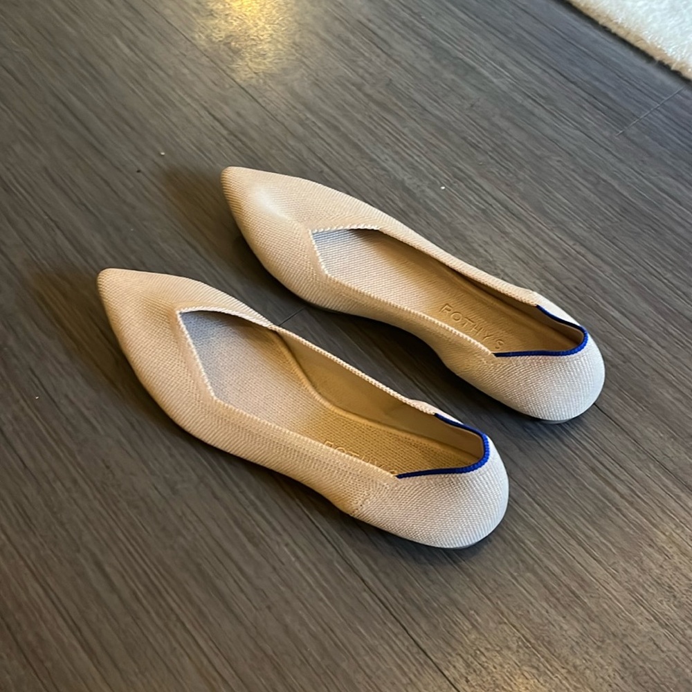 Rothys The Point Flats - Ecru